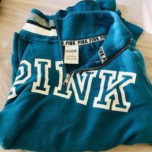 Pink Zip up Sweater (S) 😇